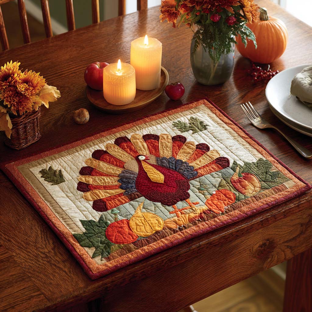 Golden Garden Quilted Place Mat NCU0PTT1602