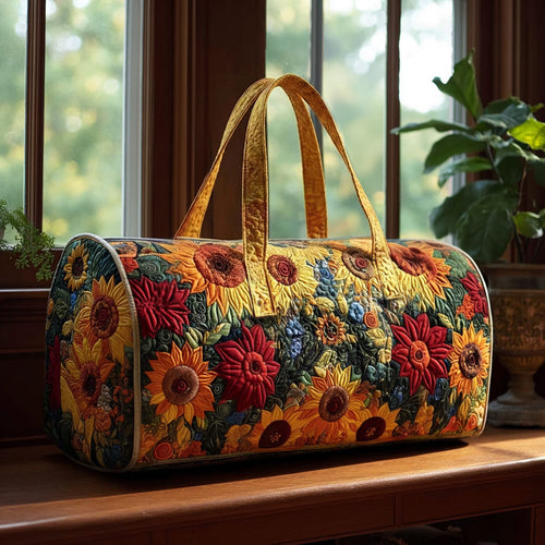 Golden Garden Trail Quilted Duffle Bag NCU0PTT2890
