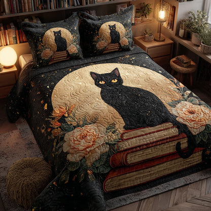 Golden Gaze 3-Piece Quilted Bedding Set NCU0NTV233