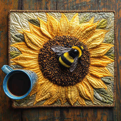 Golden Glow Quilted Placemat NCU0DV571