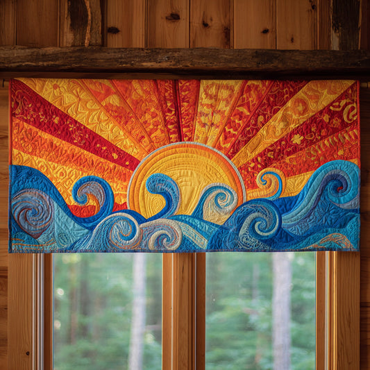 Golden Glow Quilted Valance NCU0PVL476