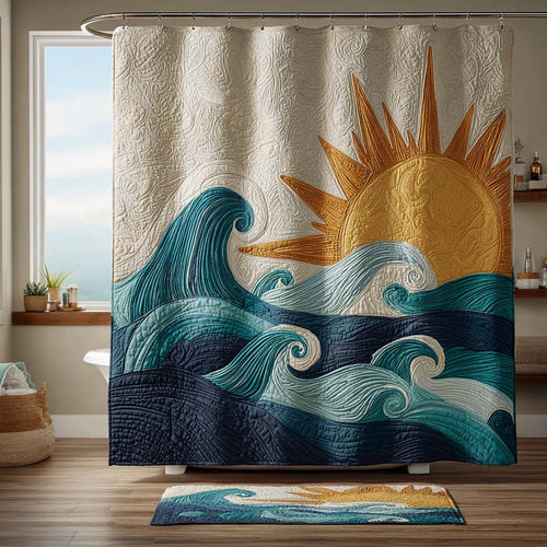 Golden Glow Shower Curtain NCU0DQQ0389