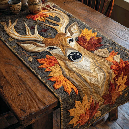 Golden Grove Stag Quilted Table Runner NCU0NXD568