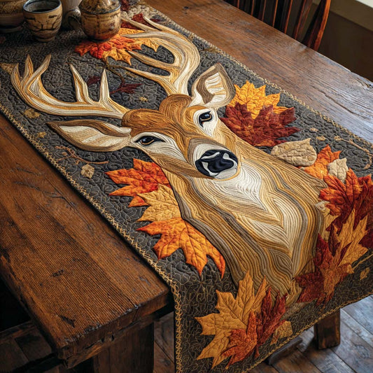 Golden Grove Stag Quilted Table Runner NCU0NXD568