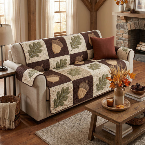 Golden Harvest Quilted Sofa Cover NCU0NTD2014