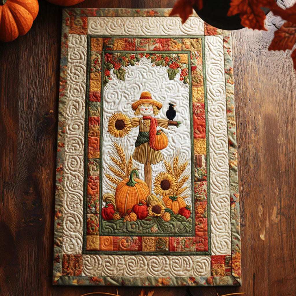 Golden Harvest Quilted Table Runner NCU0NTV255