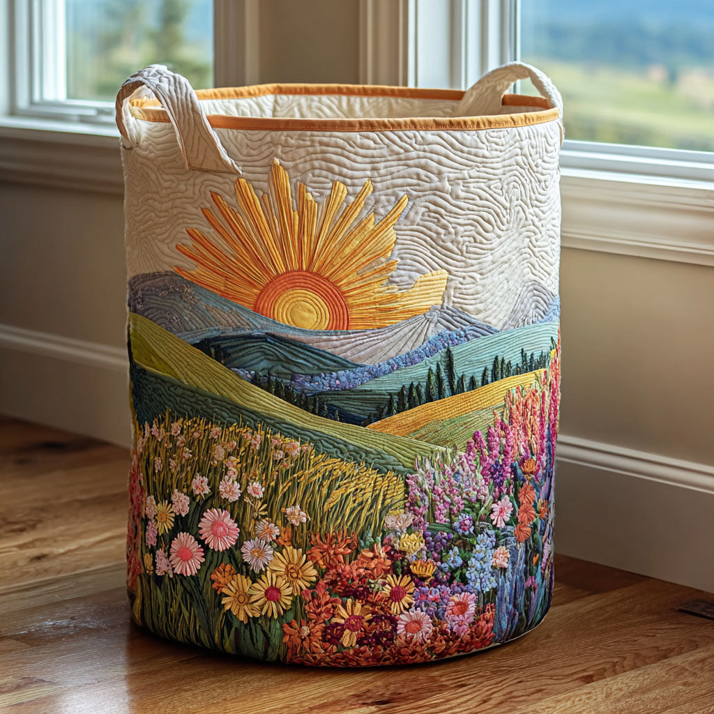 Golden Hills Quilted Laundry Basket NCU0DDK2489