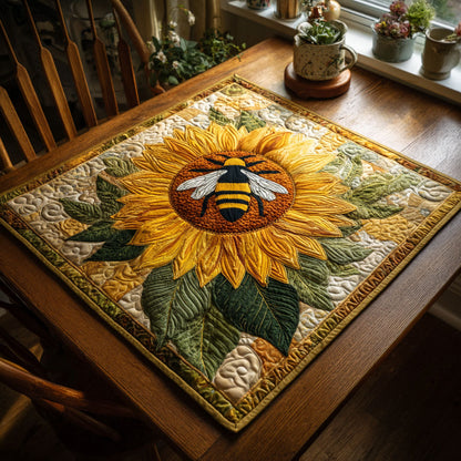 Golden Hive Quilted Table Topper NCU0NTV293