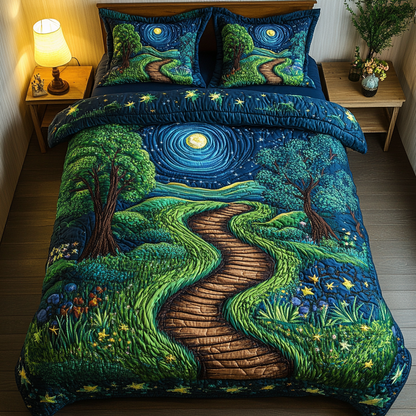 Golden Horizon 3-Piece Quilted Bedding Set NCU0DDK118