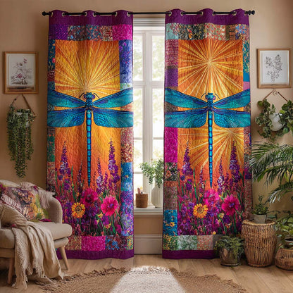 Golden Horizon Flight Quilted Curtains NCU0NXD858