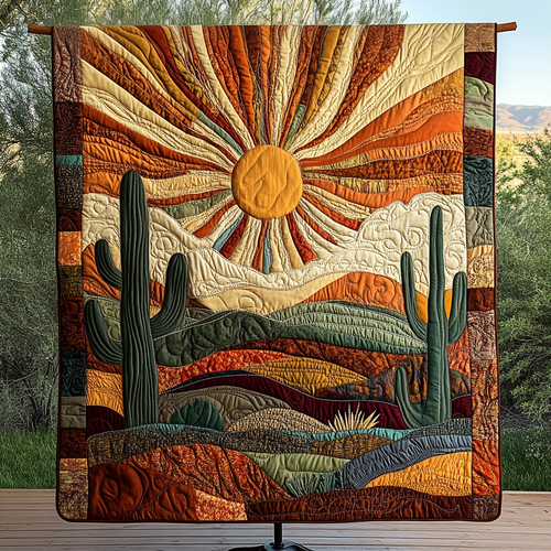 Golden Horizon Quilted Blanket NCU0NVH109