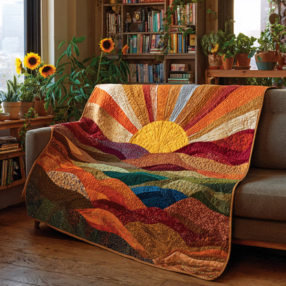Golden Horizon Quilted Blanket NCU0PVL805