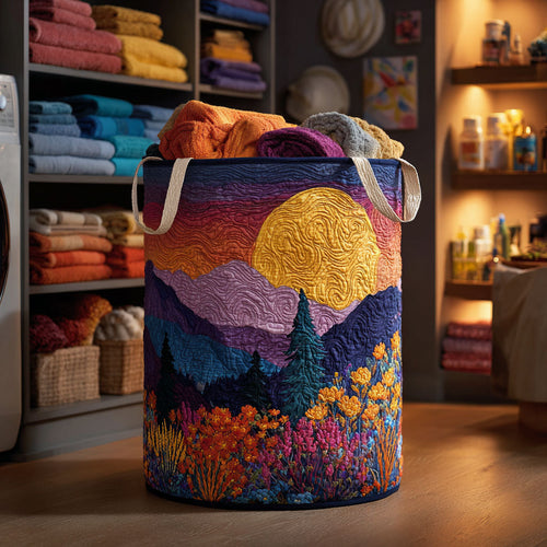 Golden Horizon Quilted Laundry Basket NCU0NTV226
