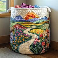 Golden Horizon Quilted Laundry Basket NCU0PVL603