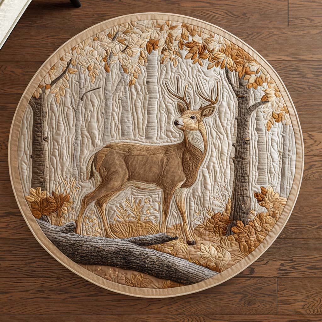 Golden Horizon Quilted Round Mat NCU0NNT1963