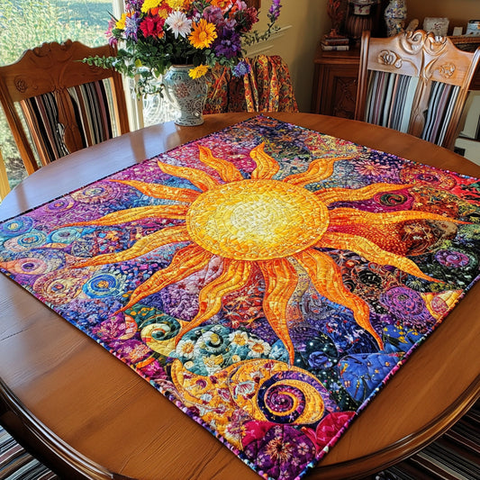 Golden Horizon Quilted Table Topper NCU0PVL533