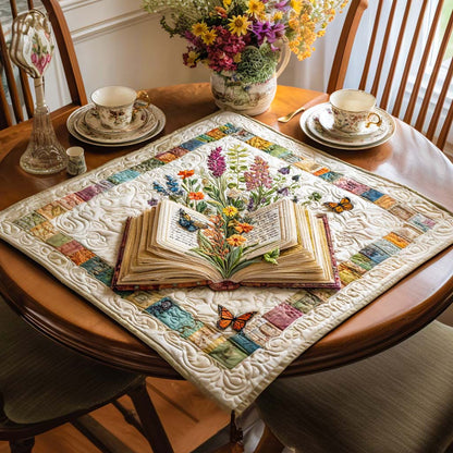 Golden Hour Reads Quilted Table Topper NCU0NNT1384