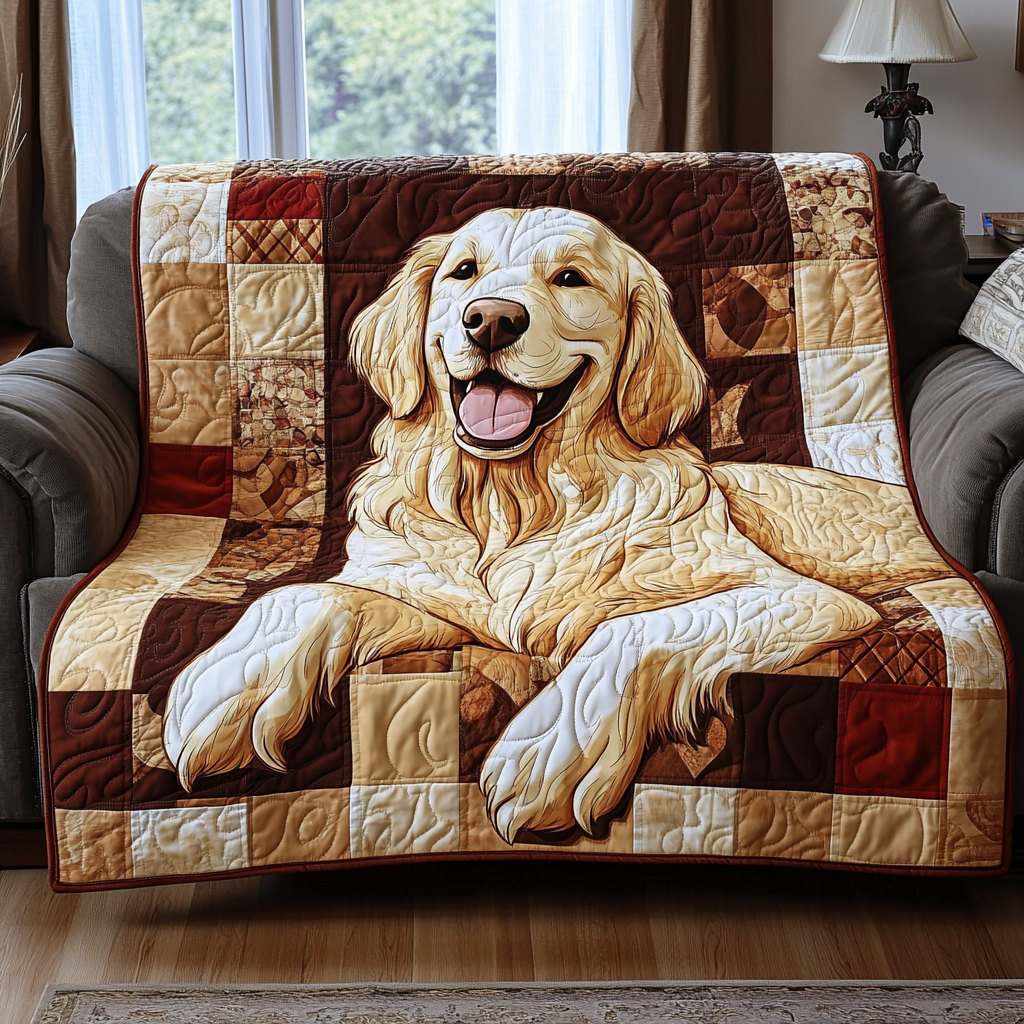 Golden Joy Quilted Blanket NCU0NVH466