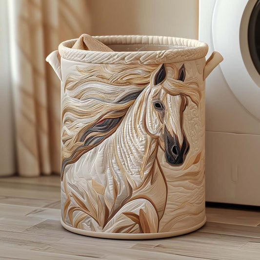 Golden Mane Quilted Laundry Basket NCU0NNT1150