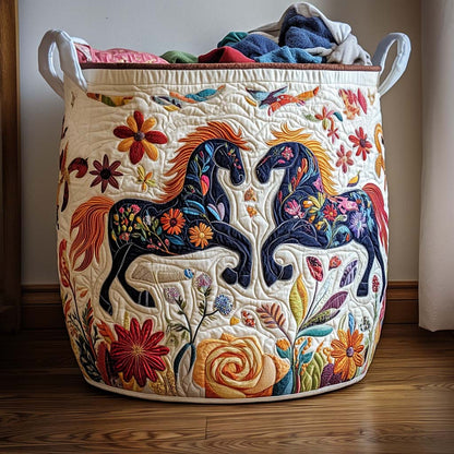 Golden Mane Quilted Laundry Basket NCU0NNT2229