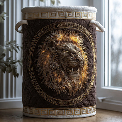 Golden Mane Quilted Laundry Basket NCU0PVL586