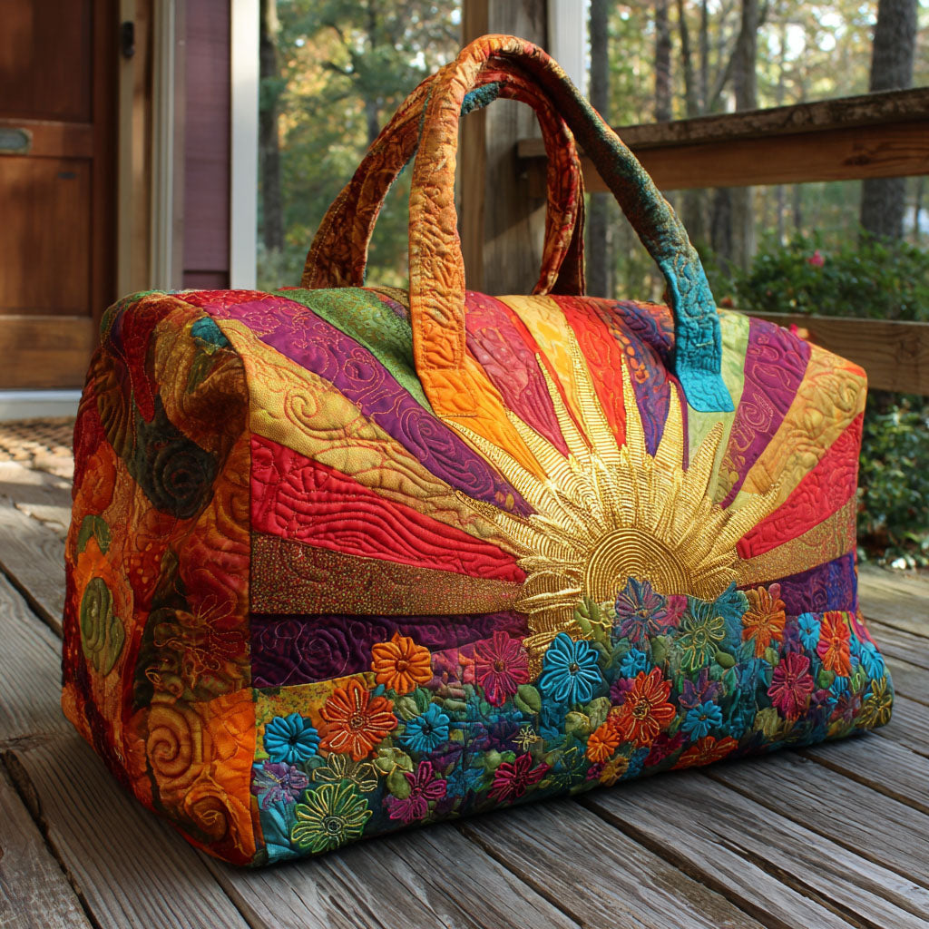 Golden Meadow Quilted Duffle Bag NCU0DDK2417