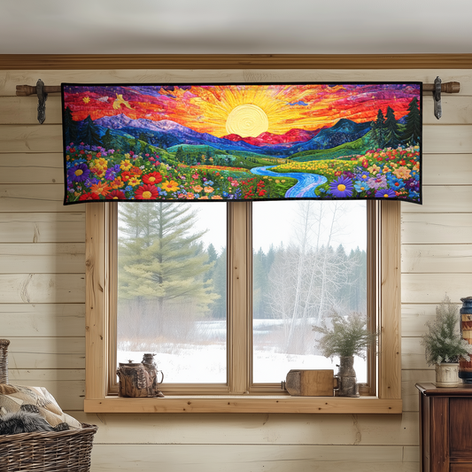 Golden Meadow Quilted Valance NCU0DDK1014