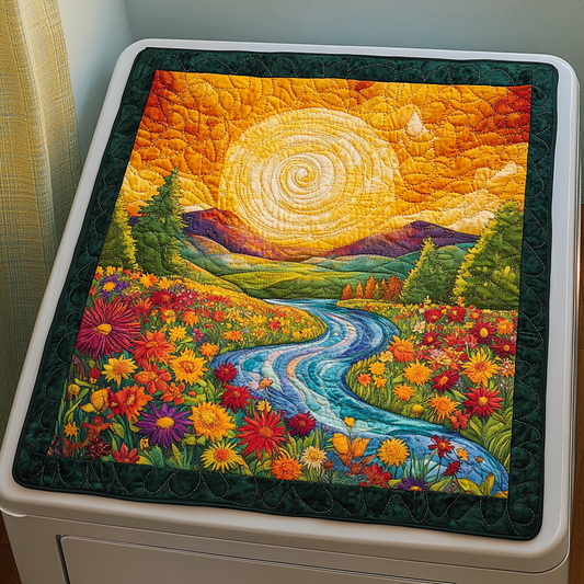 Golden Meadow Quilted Washer and Dryer Cover NCU0DDK1014