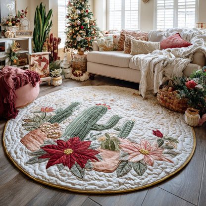 Golden Mirage Quilted Round Mat NCU0DV1362