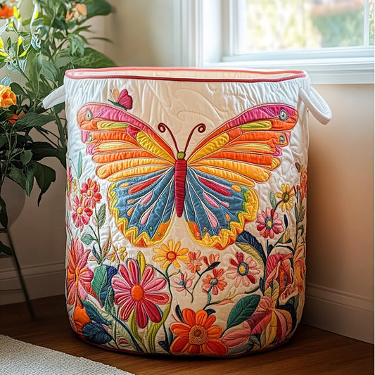 Golden Monarch Quilted Laundry Basket NCU0PVL668