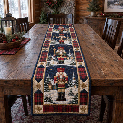 Golden Nutcracker Quilted Table Runner NCU0HNH1304