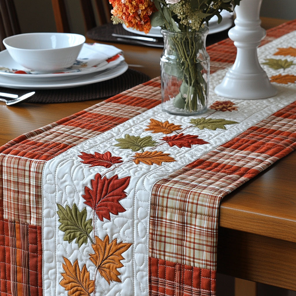 Golden Orchard Quilted Table Runner NCU0PTT621