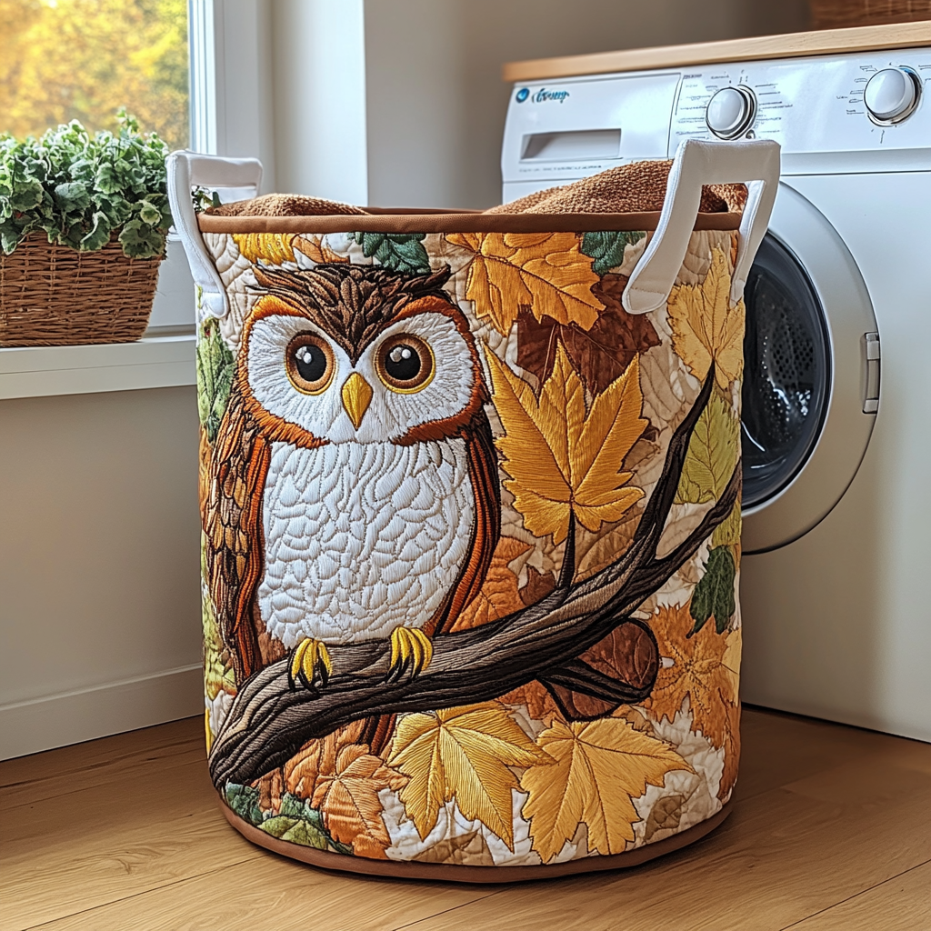 Golden Owl Quilted Laundry Basket NCU0DDK890