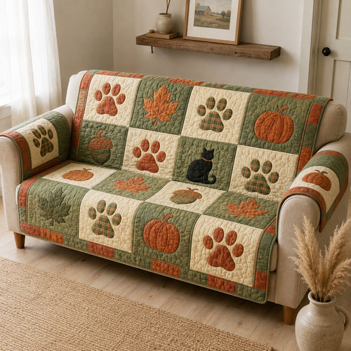 Golden Paws Quilted Sofa Cover NCU0NTD2028