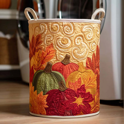 Golden Plains Quilted Laundry Basket NCU0NTD090