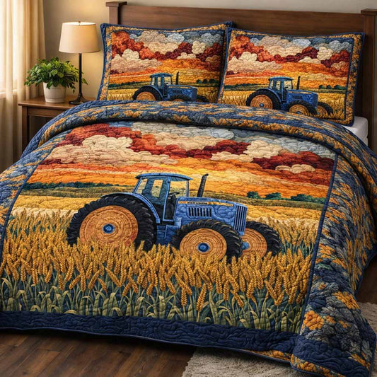 Golden Prairie 3-Piece Quilted Bedding Set NCU0NXD1686