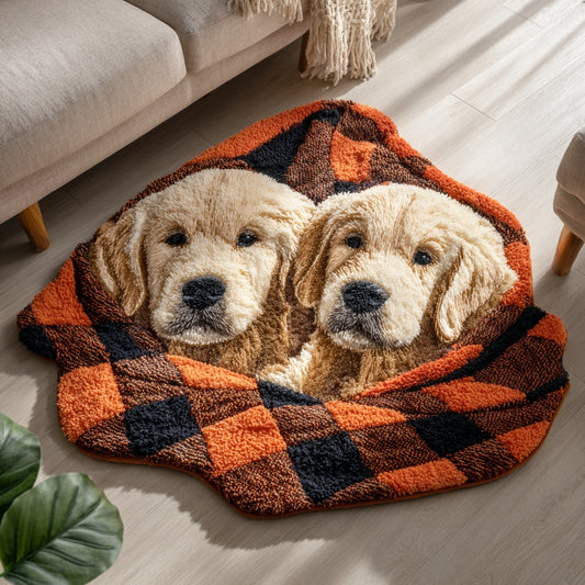 Golden Pumpkin Nappers Custom Shape Area Rug NCU0PVL882
