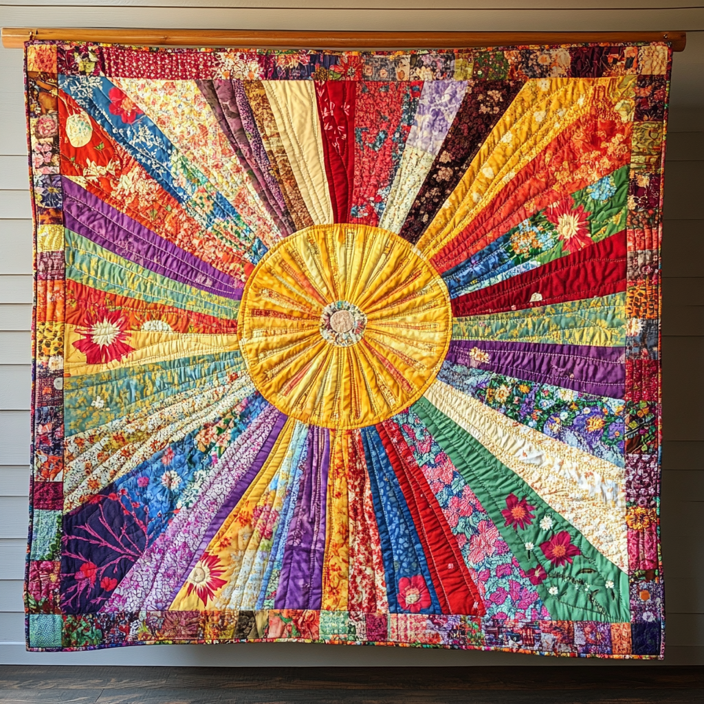 Golden Rays Quilted Blanket NCU0PVL076