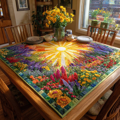 Golden Rays Quilted Table Topper NCU0PVL452