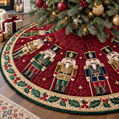 Golden Regiment Christmas Quilted Tree Skirt NCU0NTD2306