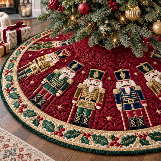 Golden Regiment Christmas Quilted Tree Skirt NCU0NTD2306