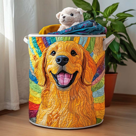 Golden Retriever Life Quilted Laundry Basket NCU0NNT1341