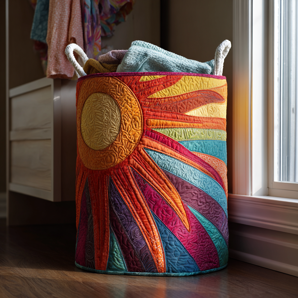 Golden Rise Quilted Laundry Basket NCU0DDK1168 – Quiltnest