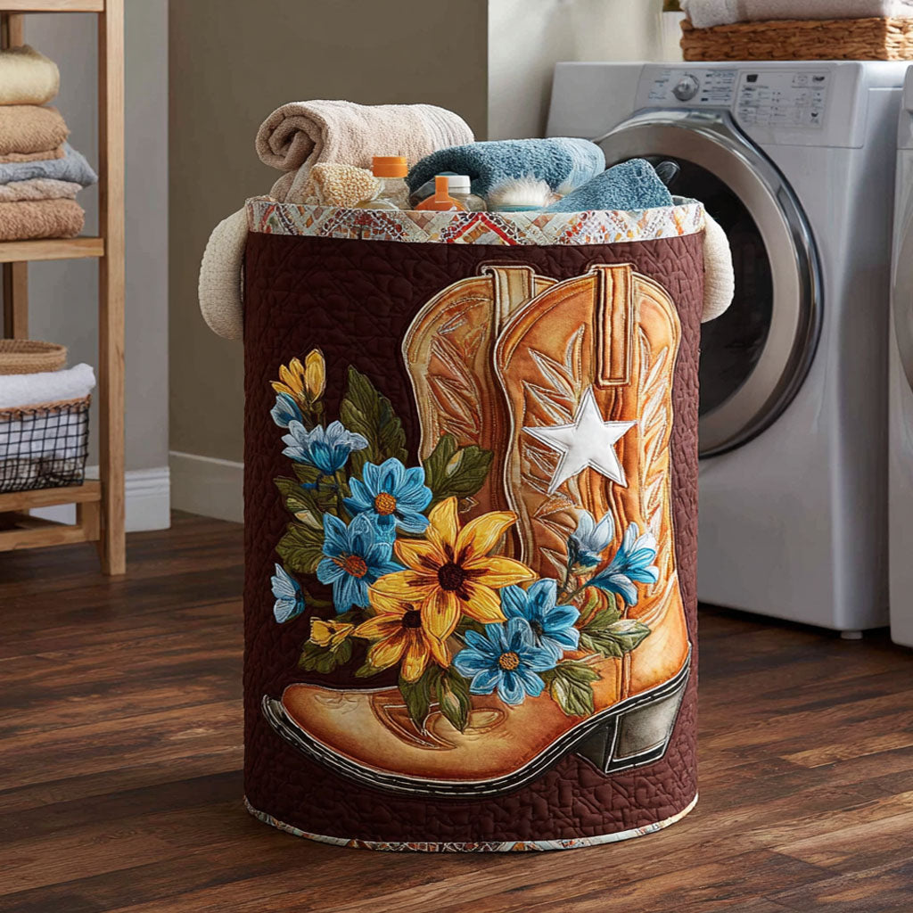 Golden Rodeo Quilted Laundry Basket NCU0NTV437 – Quiltnest