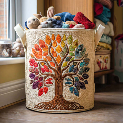 Golden Roots Quilted Laundry Basket NCU0NNT1579