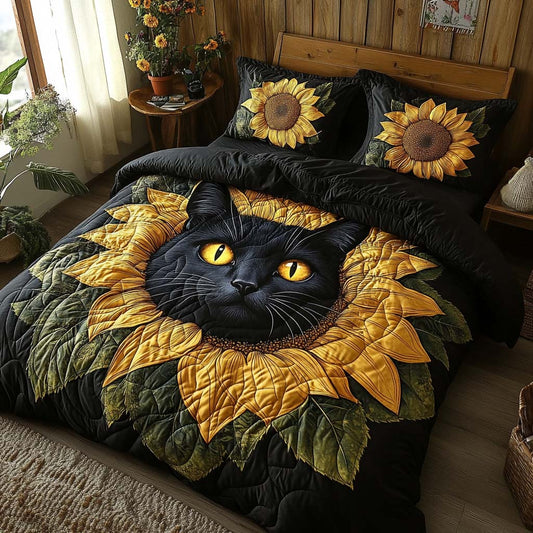 Golden Shadow 3-Piece Quilted Bedding Set NCU0NXD213