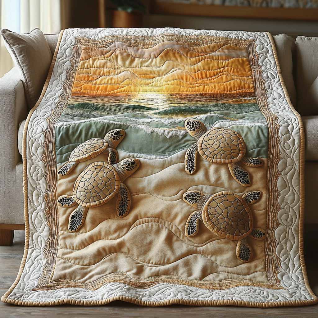 Golden Shore Quilted Blanket NCU0NXD1769