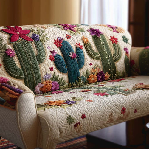 Golden Spikes Quilted Sofa Cover NCU0NNT2351