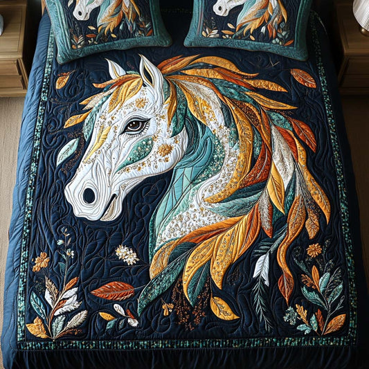Golden Spirit 3-Piece Quilted Bedding Set NCU0NT2247