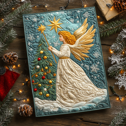 Golden Spirit Quilted Fabric Postcard NCU0DDK1907